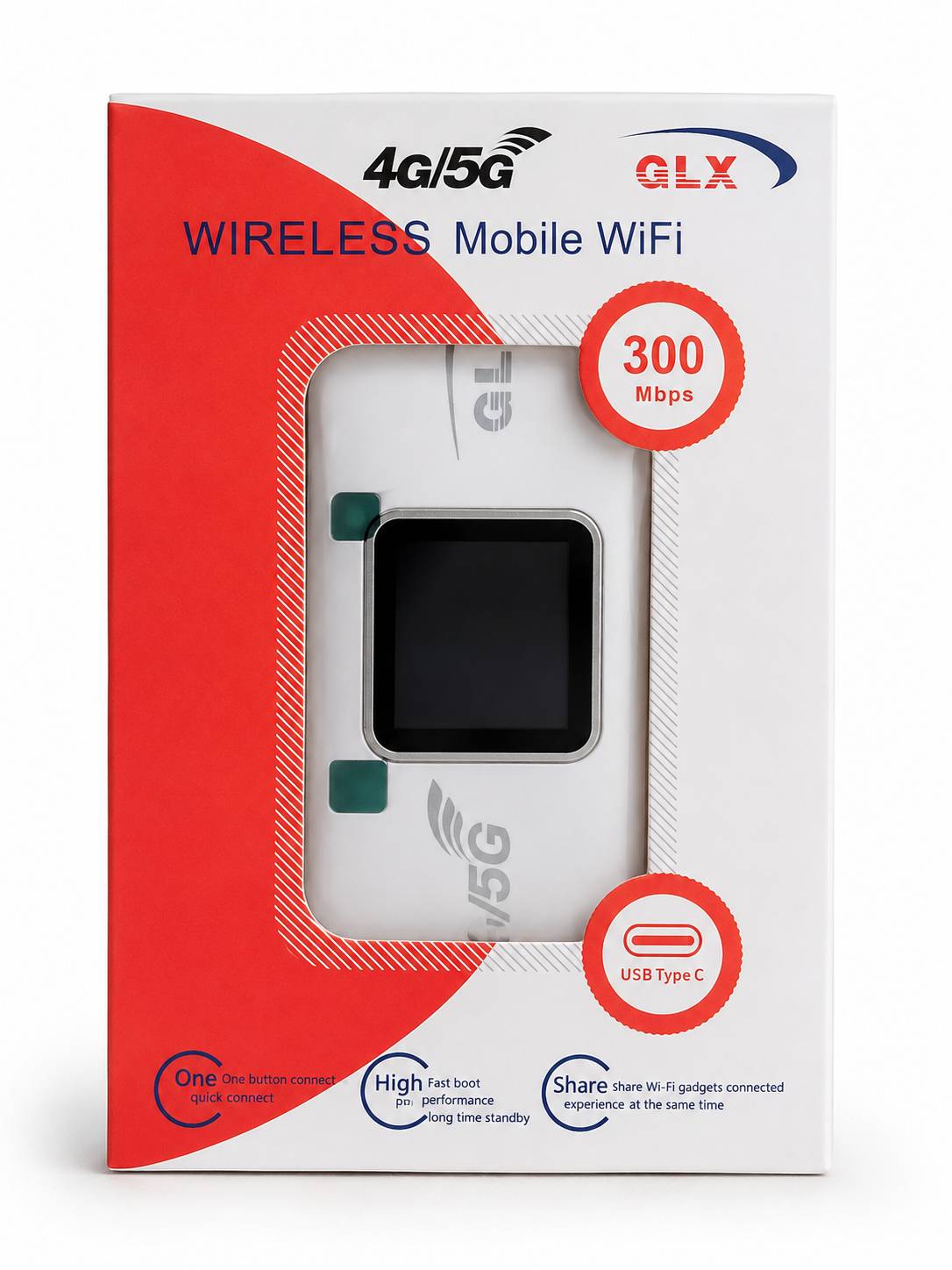 مودم 4G/5G (جیبی) قابل حمل مدل GLX C200